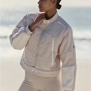 FP Movement by Free People Cream Bomber  Jacket.